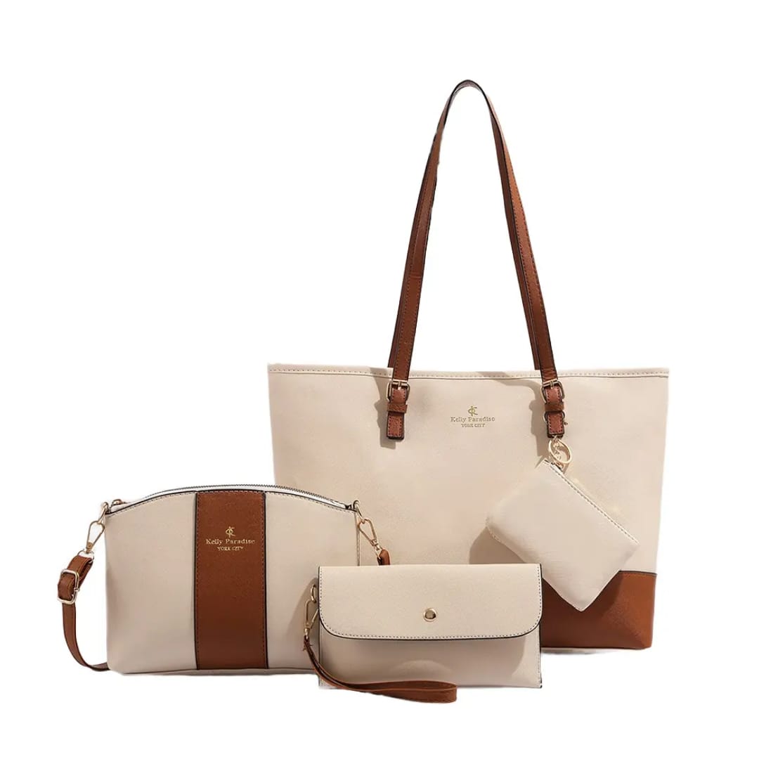 4 pcs Combo Woman bag ( off-white )